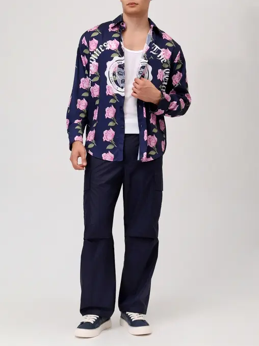 Рубашка с принтом MSGM