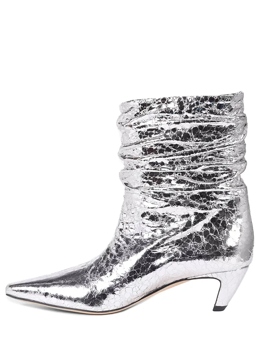 Ботильоны кожаные