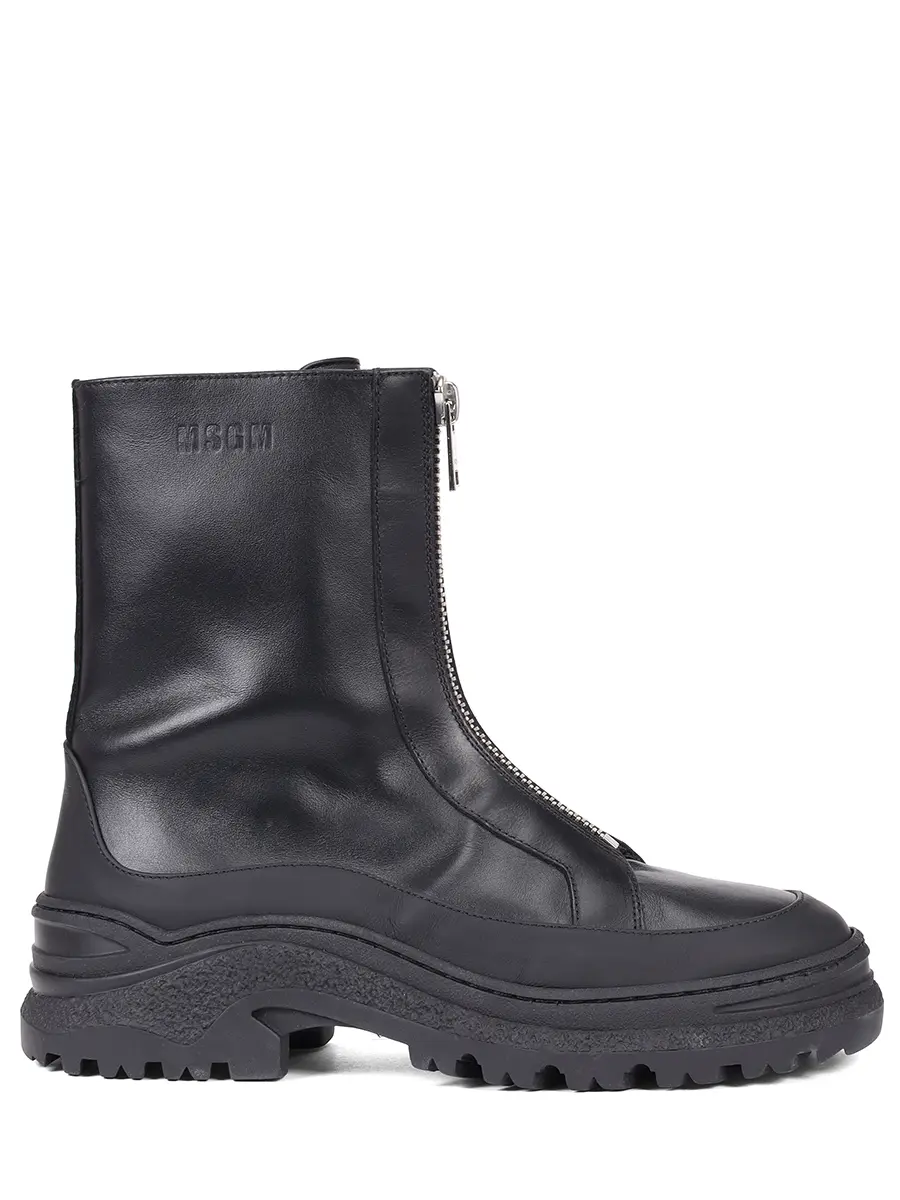 Ботинки кожаные