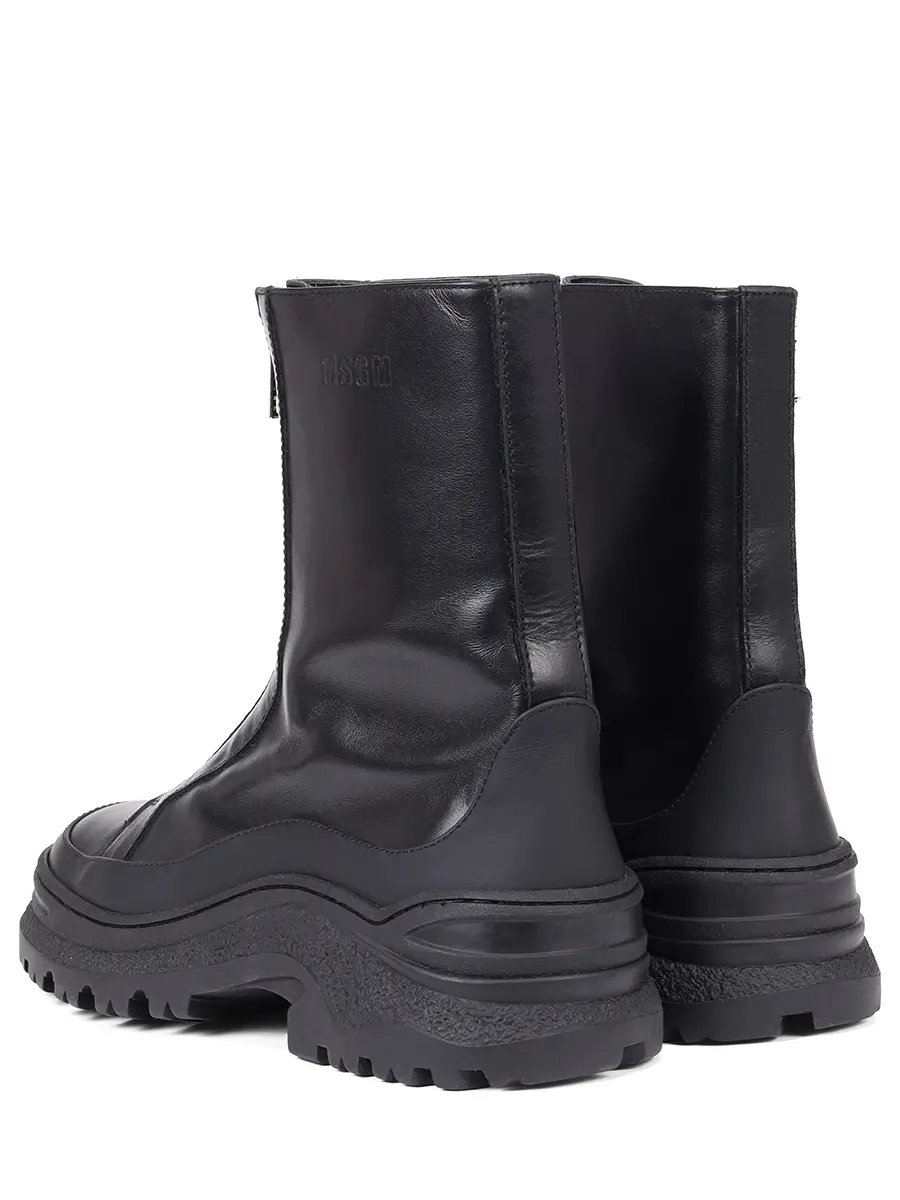 Ботинки кожаные