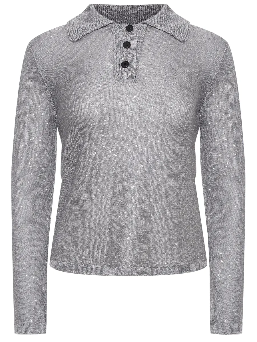 Поло с пайетками