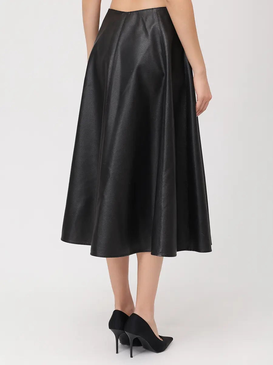 Юбка из экокожи