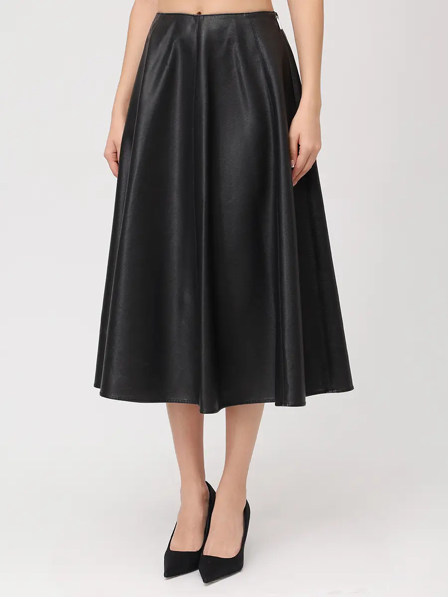 Юбка из экокожи
