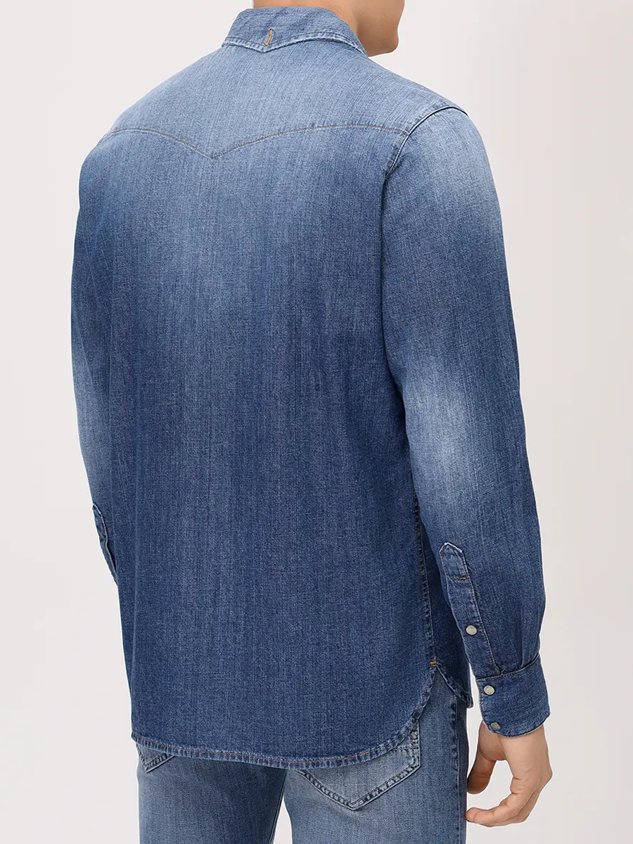 Рубашка Regular Fit джинсовая