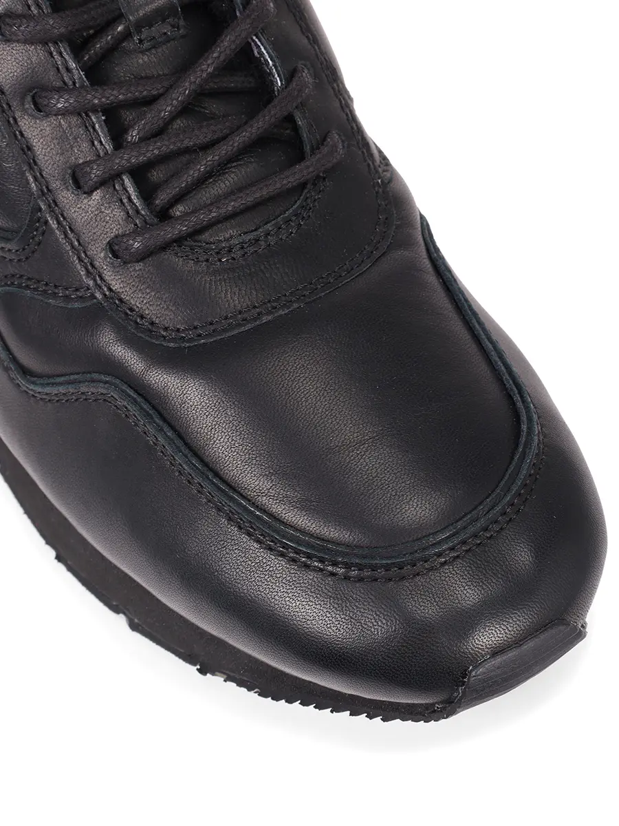 Кроссовки кожаные на меху