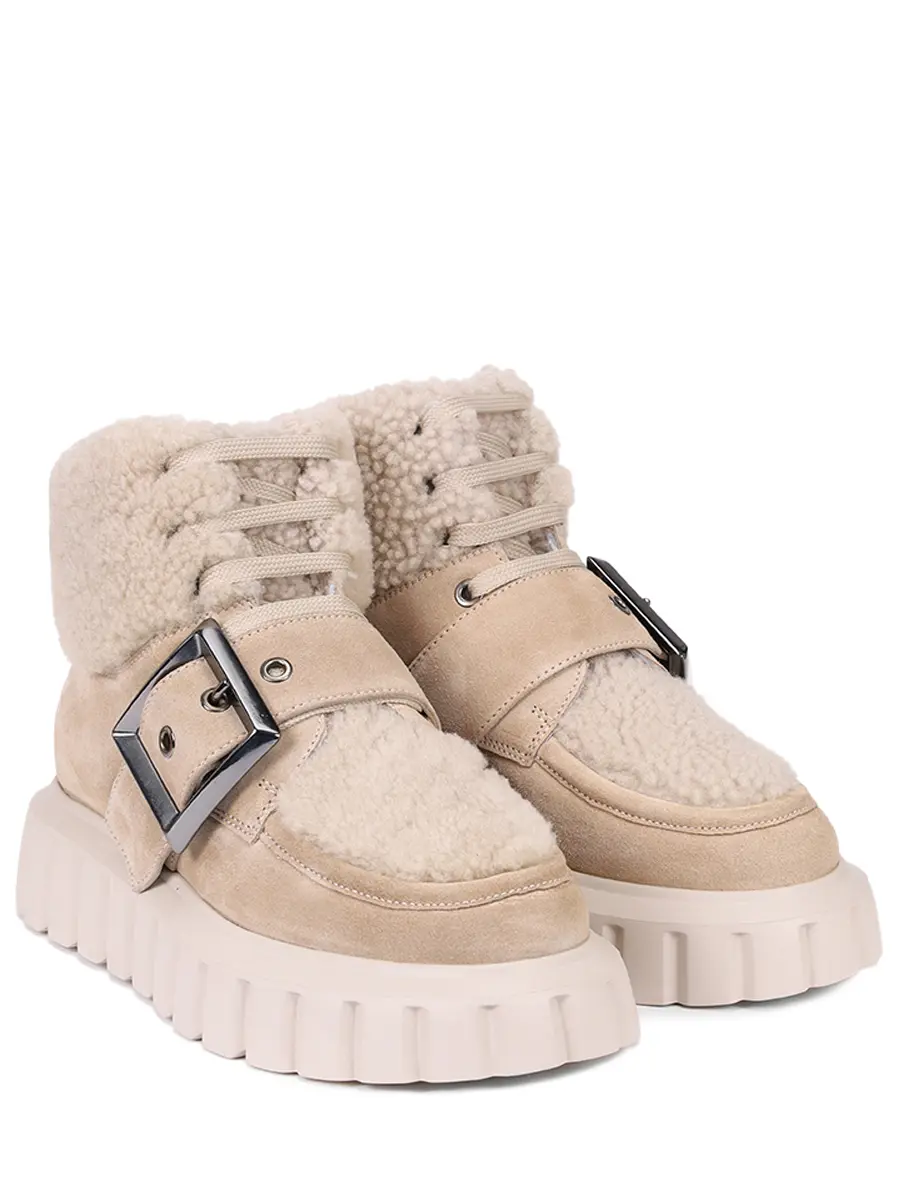 Ботинки замшевые на меху