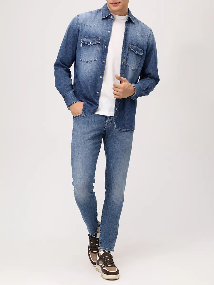 Джинсы Slim Fit хлопковые