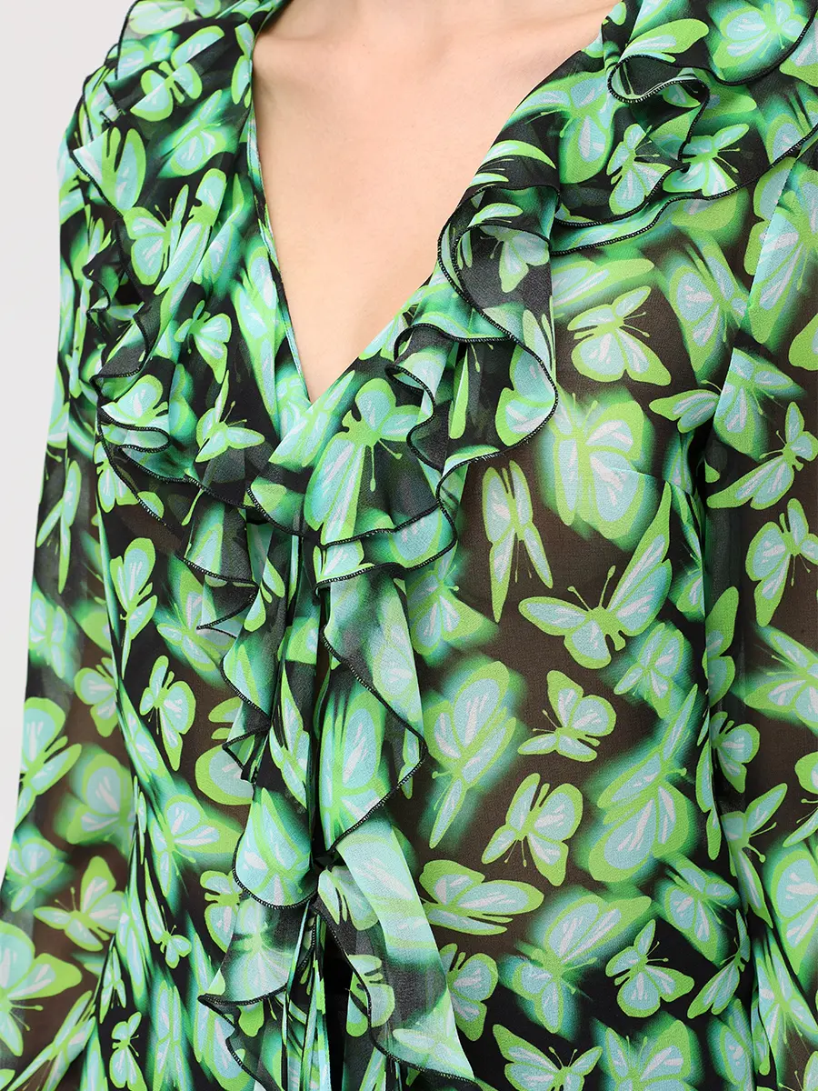 Блуза с принтом