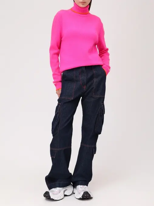 Джинсы-карго хлопковые MSGM