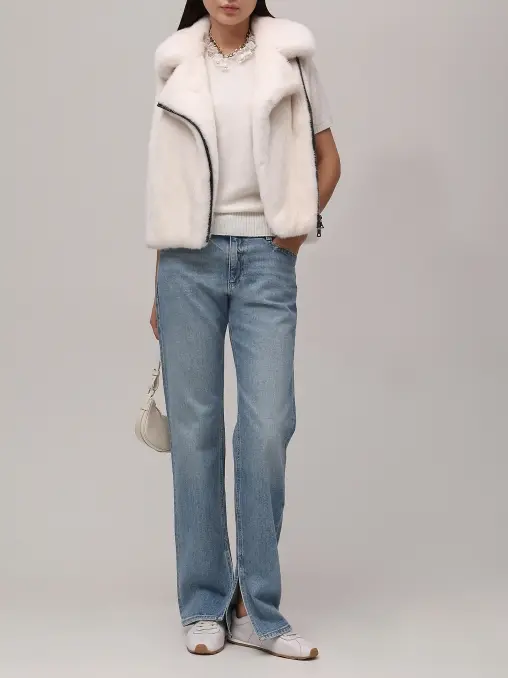 Жилет «Эмма» норковый AMELI