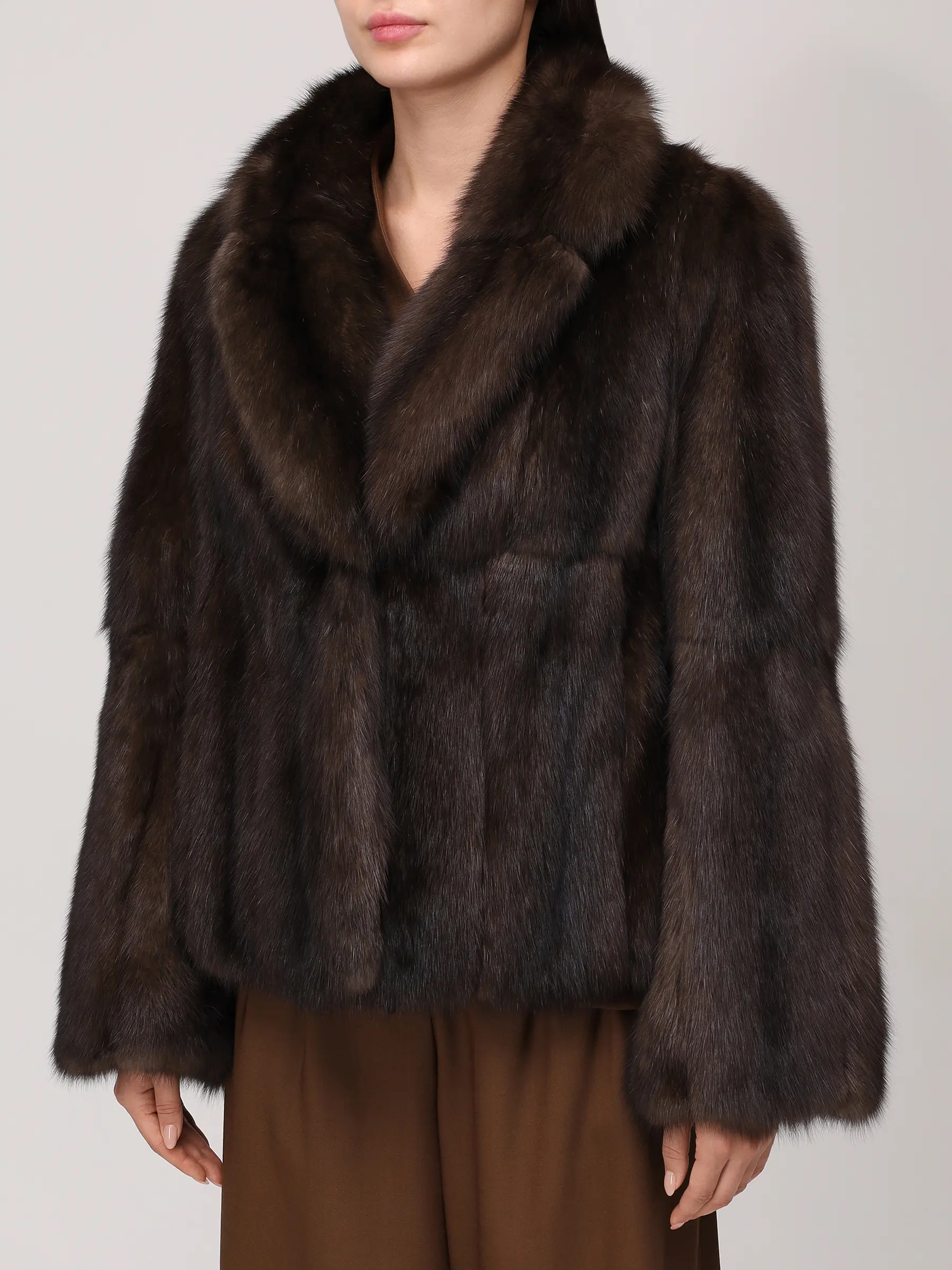 Полушубок «Катрина» соболиный