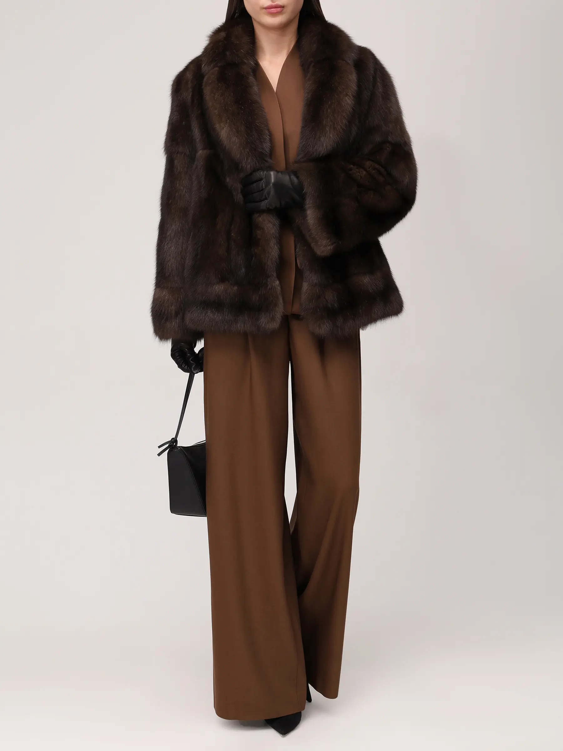 Полушубок «Мэри» соболиный