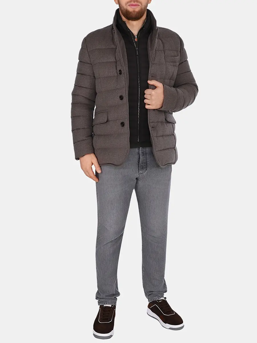 Пуховик стеганый