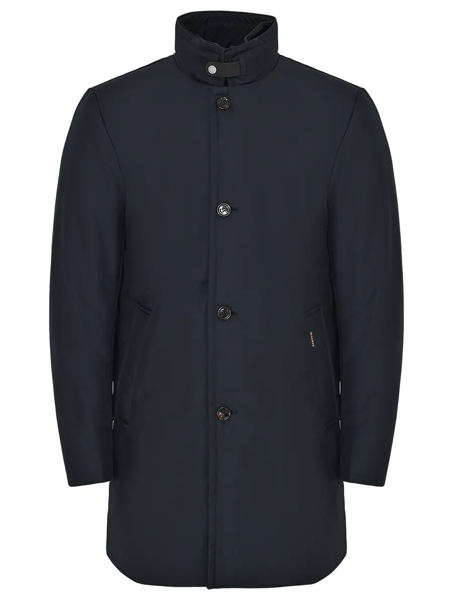 Пуховик однотонный