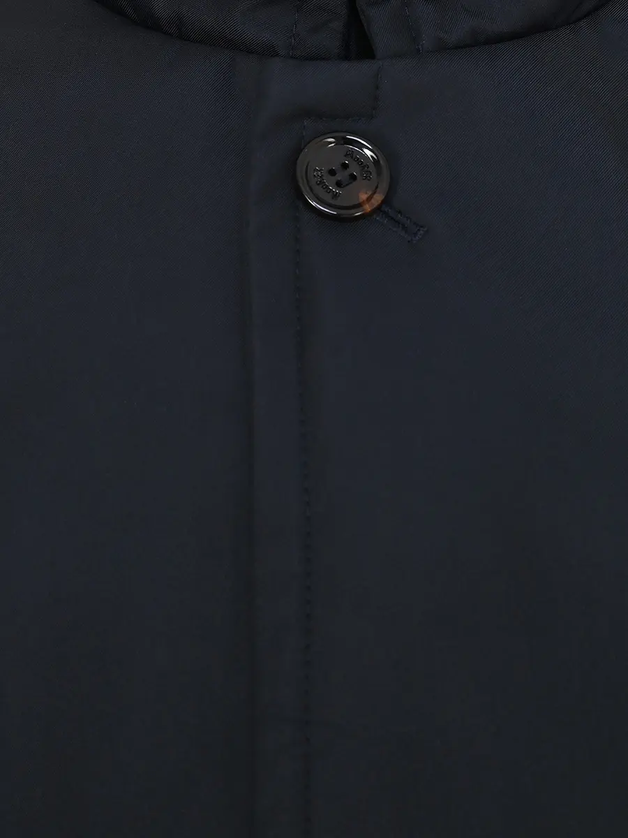 Пуховик однотонный