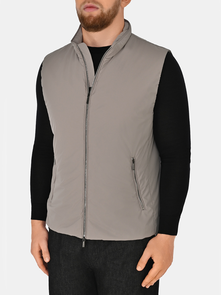 Жилет однотонный