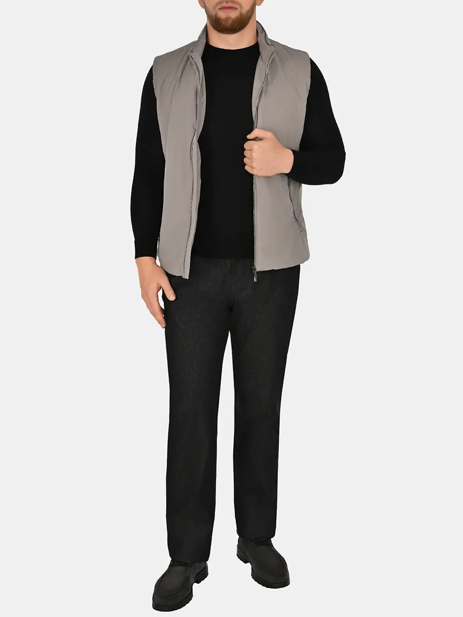 Жилет однотонный