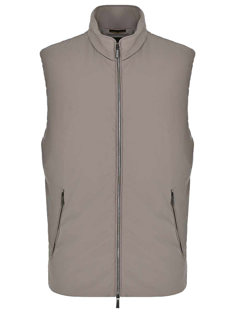 Жилет однотонный