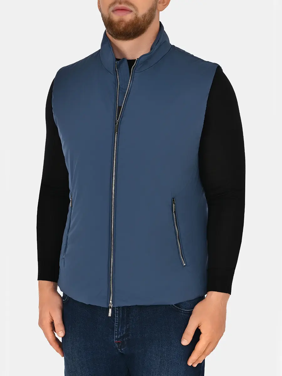 Жилет однотонный