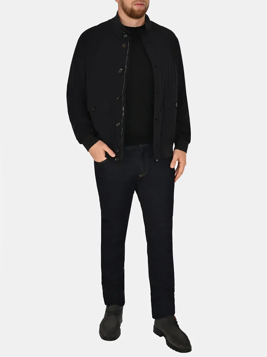 Бомбер однотонный