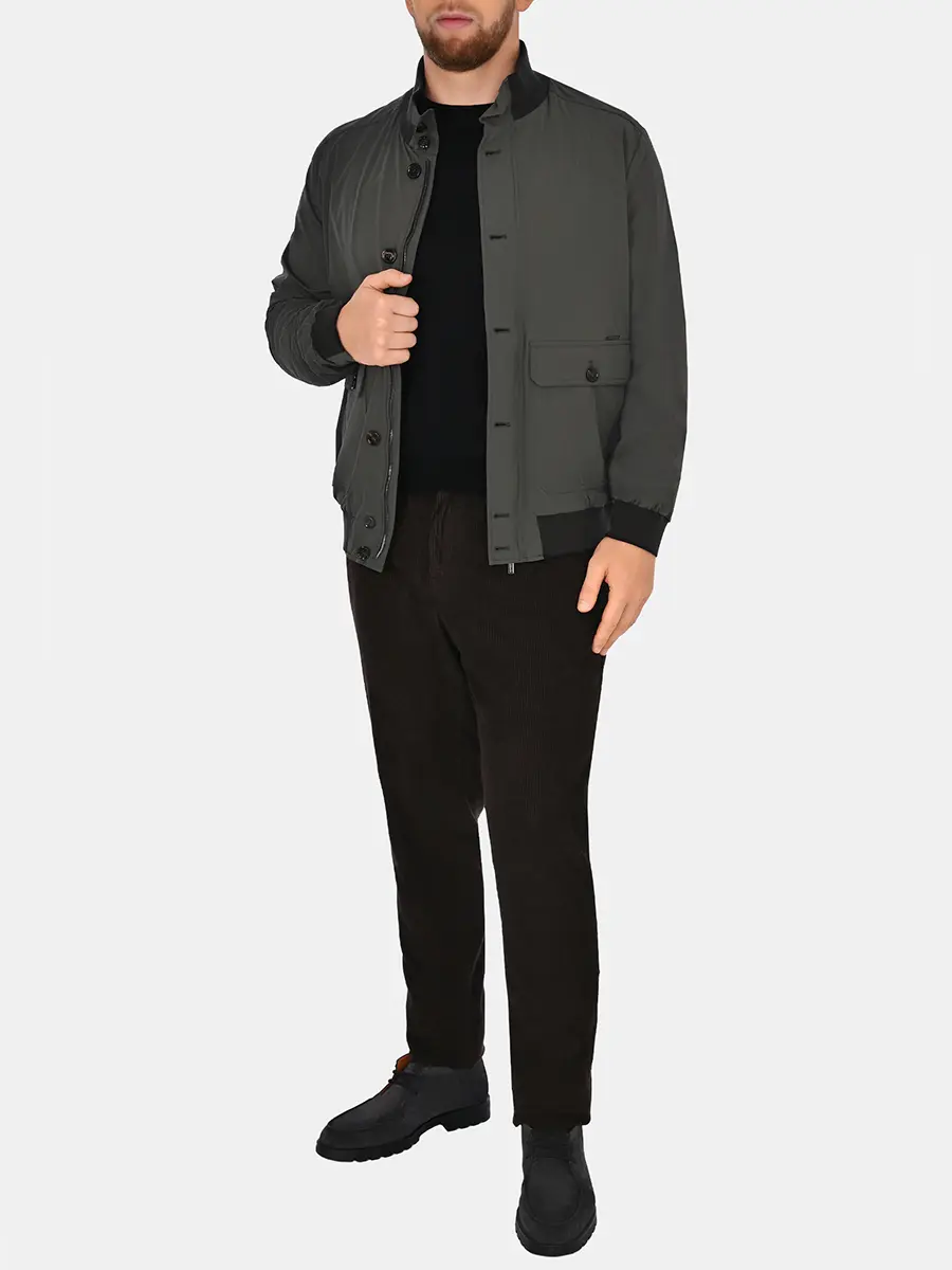 Бомбер однотонный