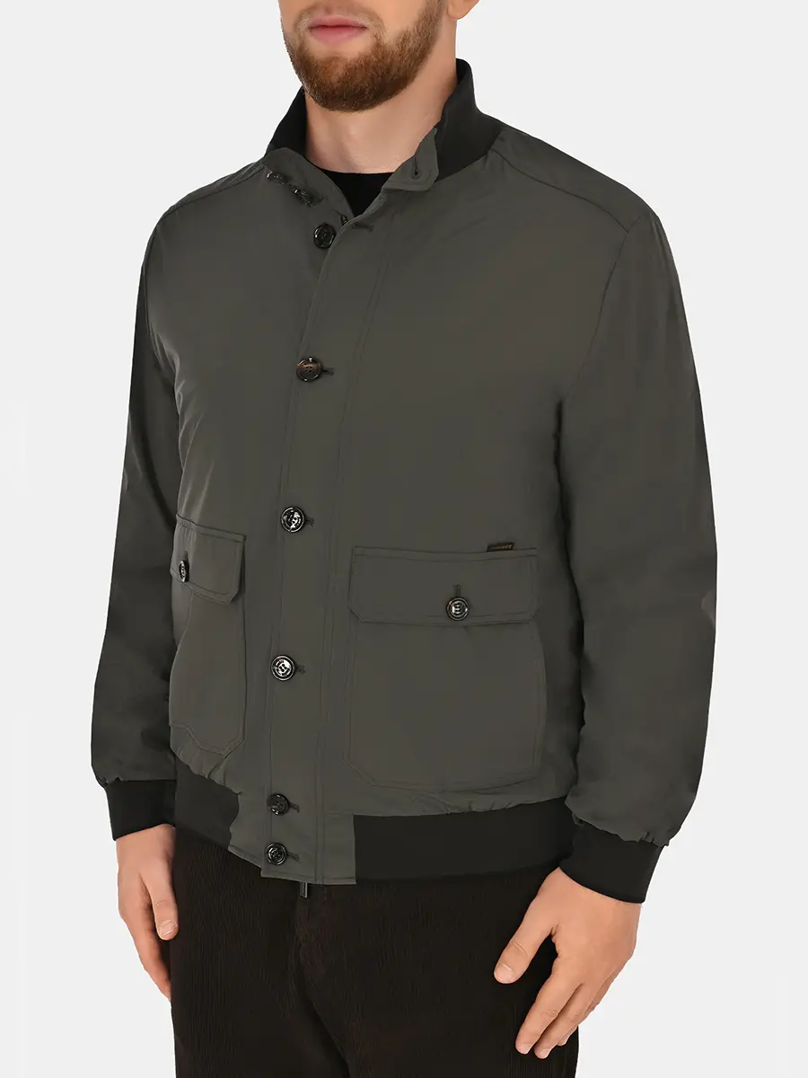 Бомбер однотонный