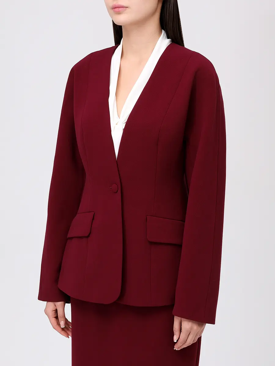 Жакет из хлопка и вискозы