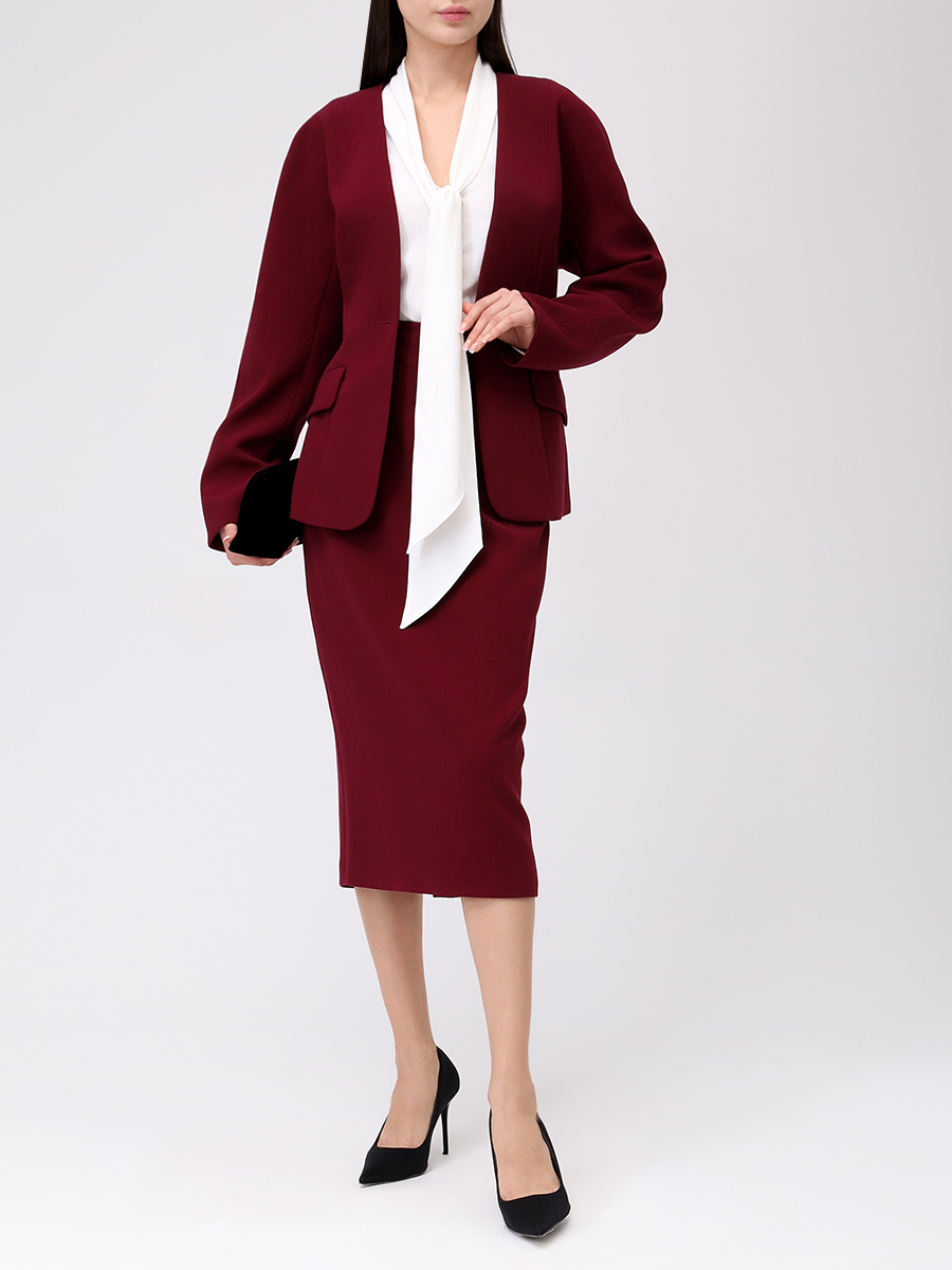 Юбка-футляр из хлопка и вискозы