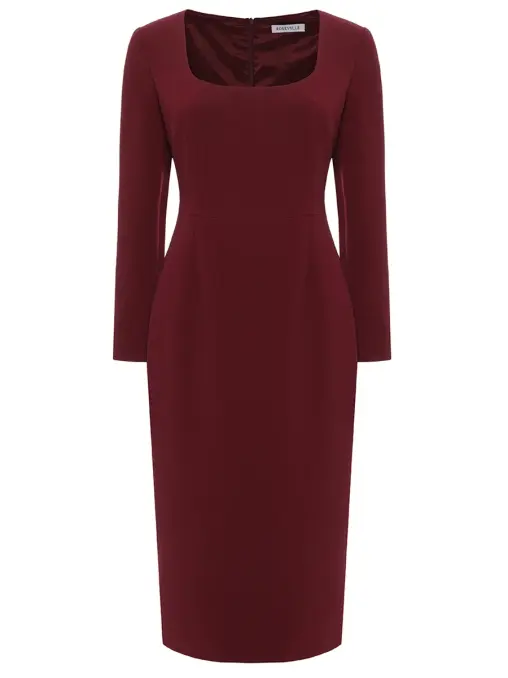 Платье-футляр однотонное ROSEVILLE