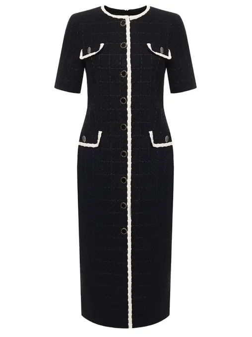 Платье-футляр из букле ROSEVILLE