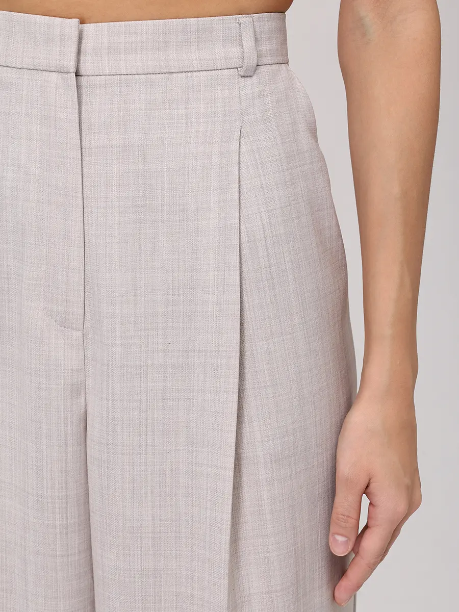 Брюки из шерсти и вискозы