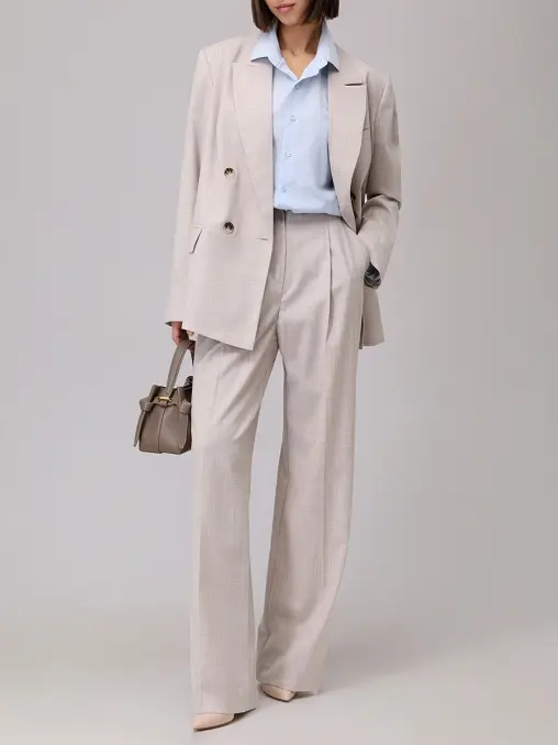 Брюки из шерсти и вискозы ROSEVILLE