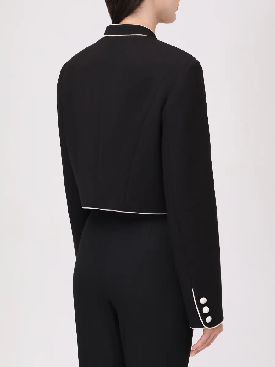 Жакет из хлопка и вискозы