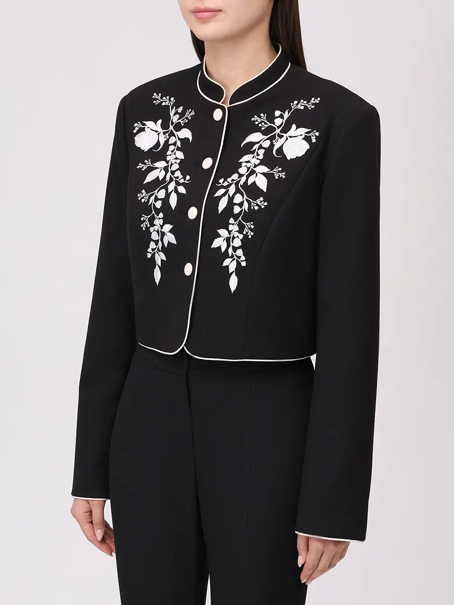 Жакет из хлопка и вискозы