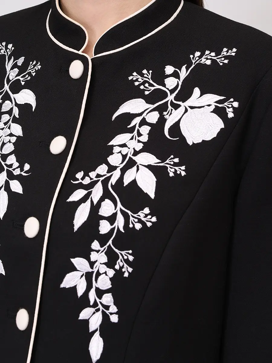 Жакет из хлопка и вискозы