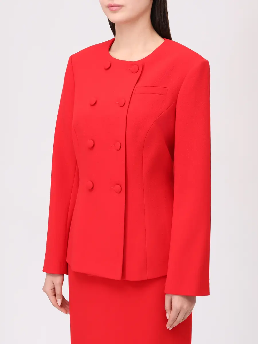 Жакет из хлопка и вискозы