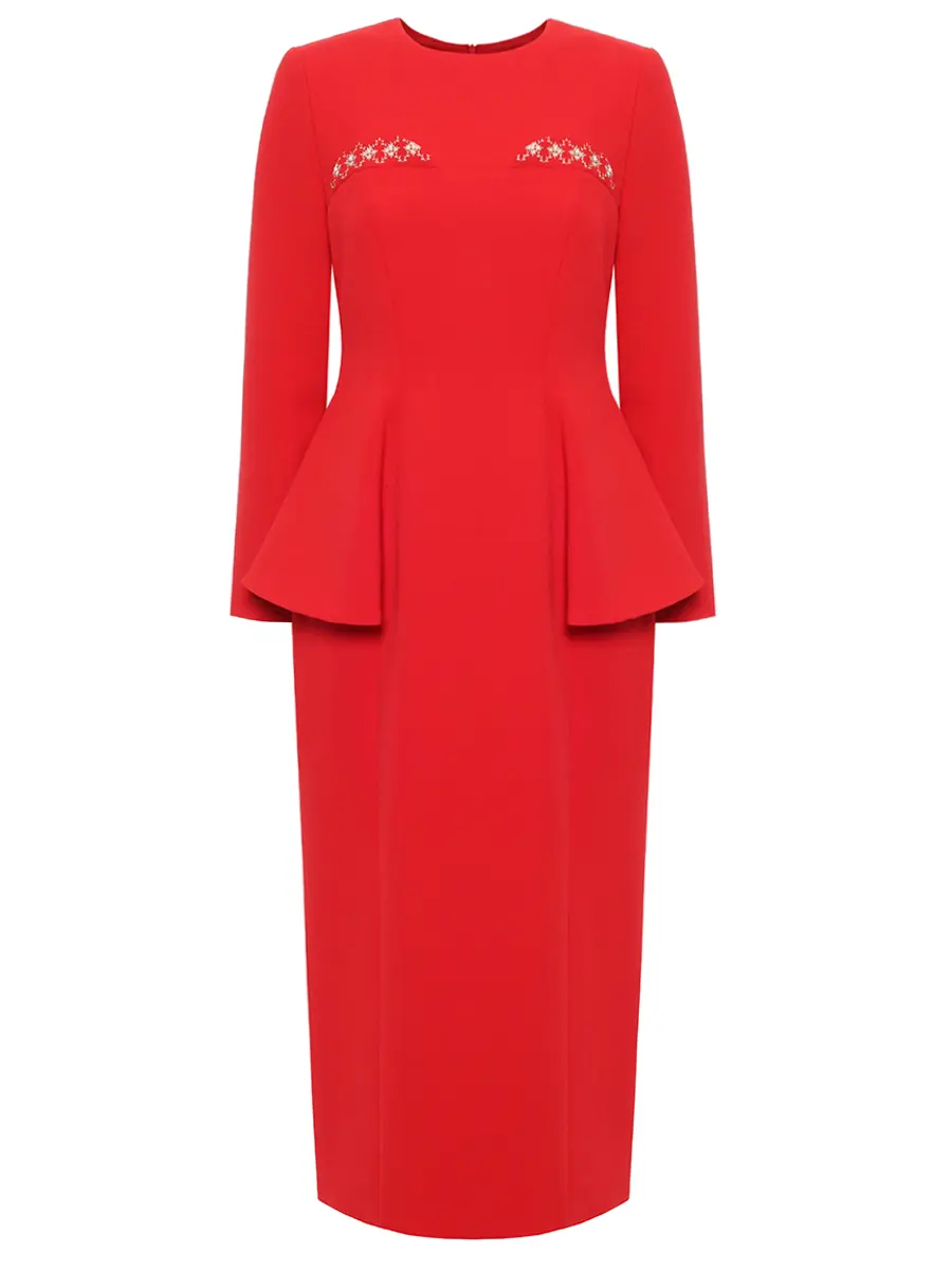 Платье из хлопка и вискозы