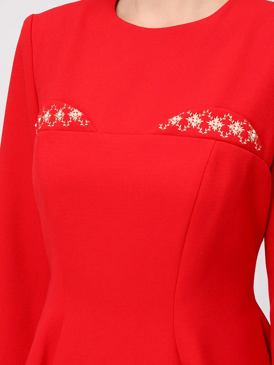 Платье из хлопка и вискозы