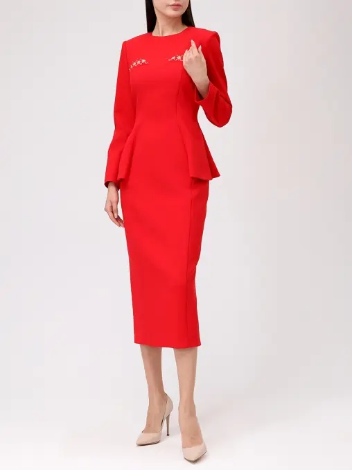 Платье из хлопка и вискозы ROSEVILLE