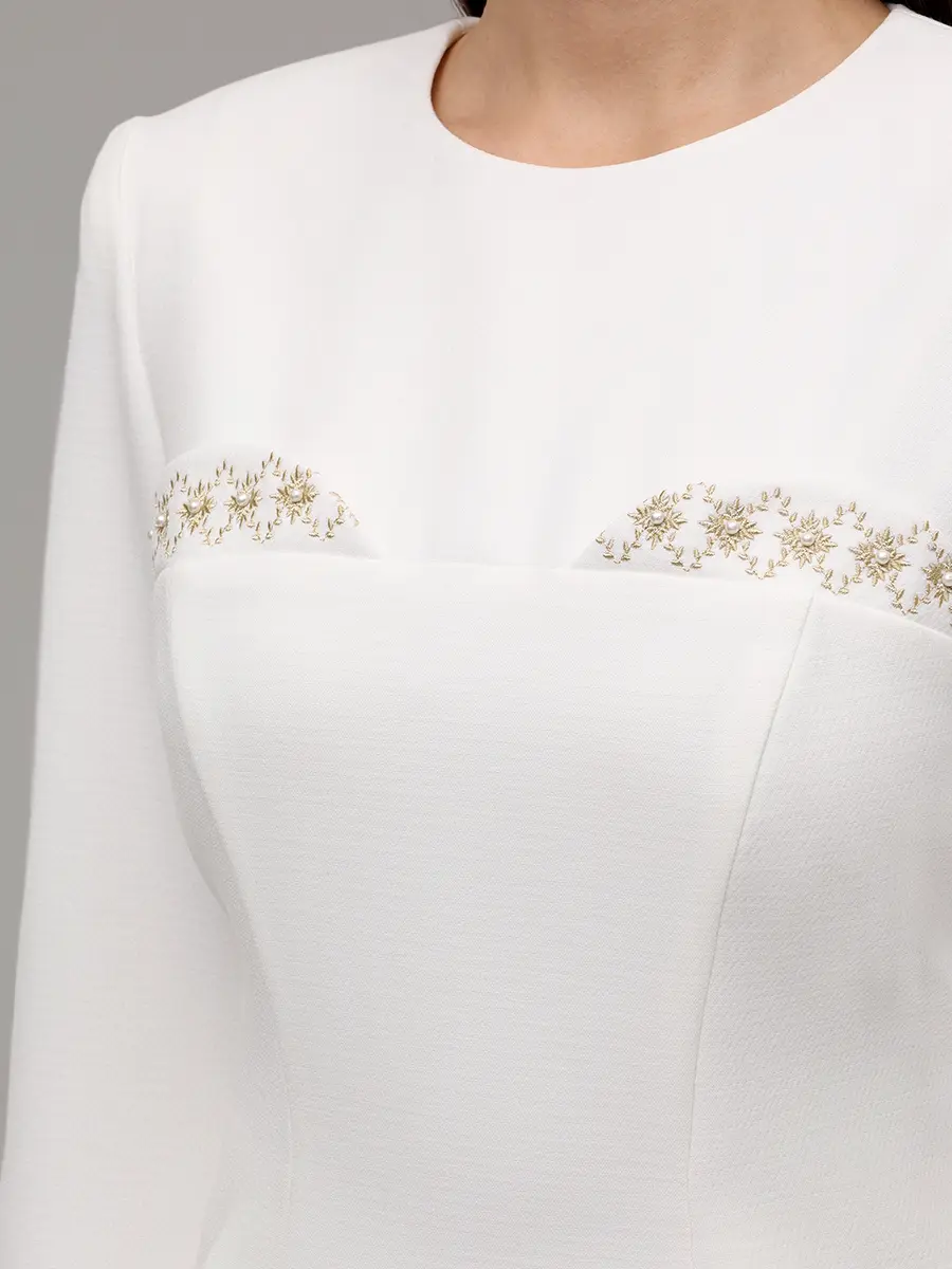 Платье из хлопка и вискозы