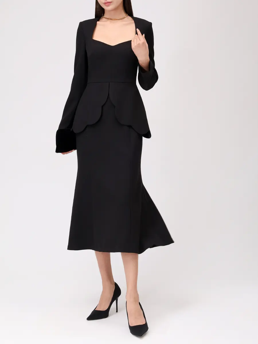 Платье из хлопка и вискозы