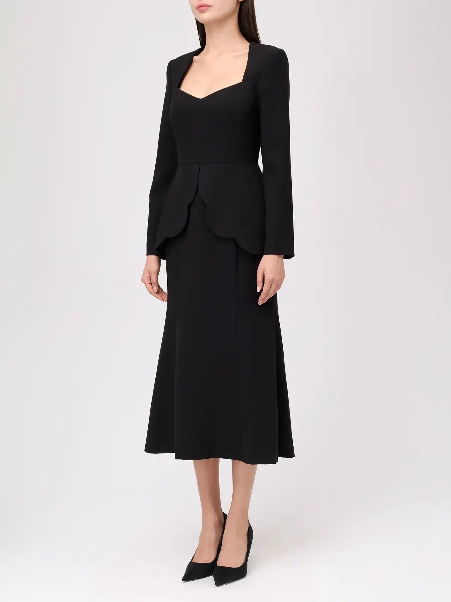 Платье из хлопка и вискозы