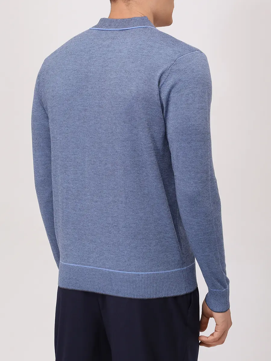 Поло из тенселя и шерсти