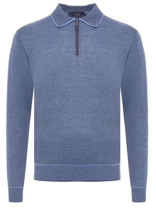 Поло из тенселя и шерсти CUDGI