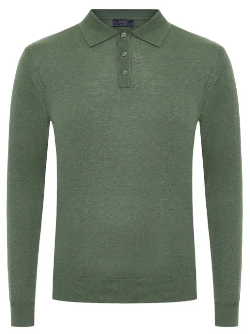 Поло из тенселя и шерсти CUDGI