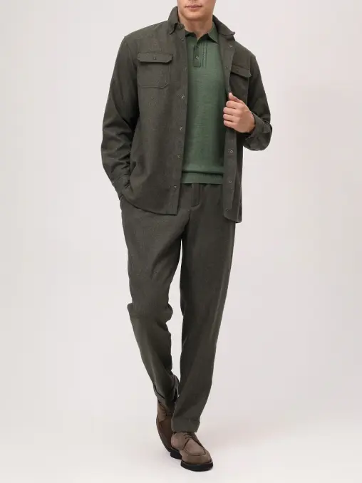 Поло из тенселя и шерсти CUDGI