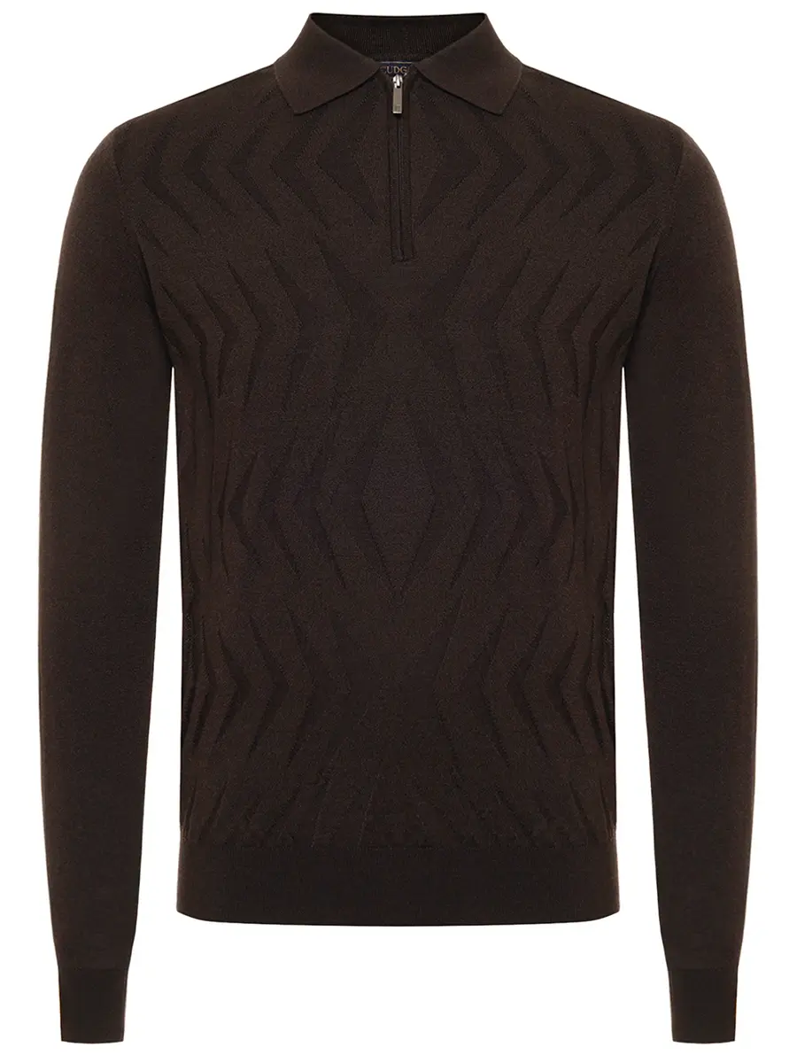 Поло из тенселя и шерсти