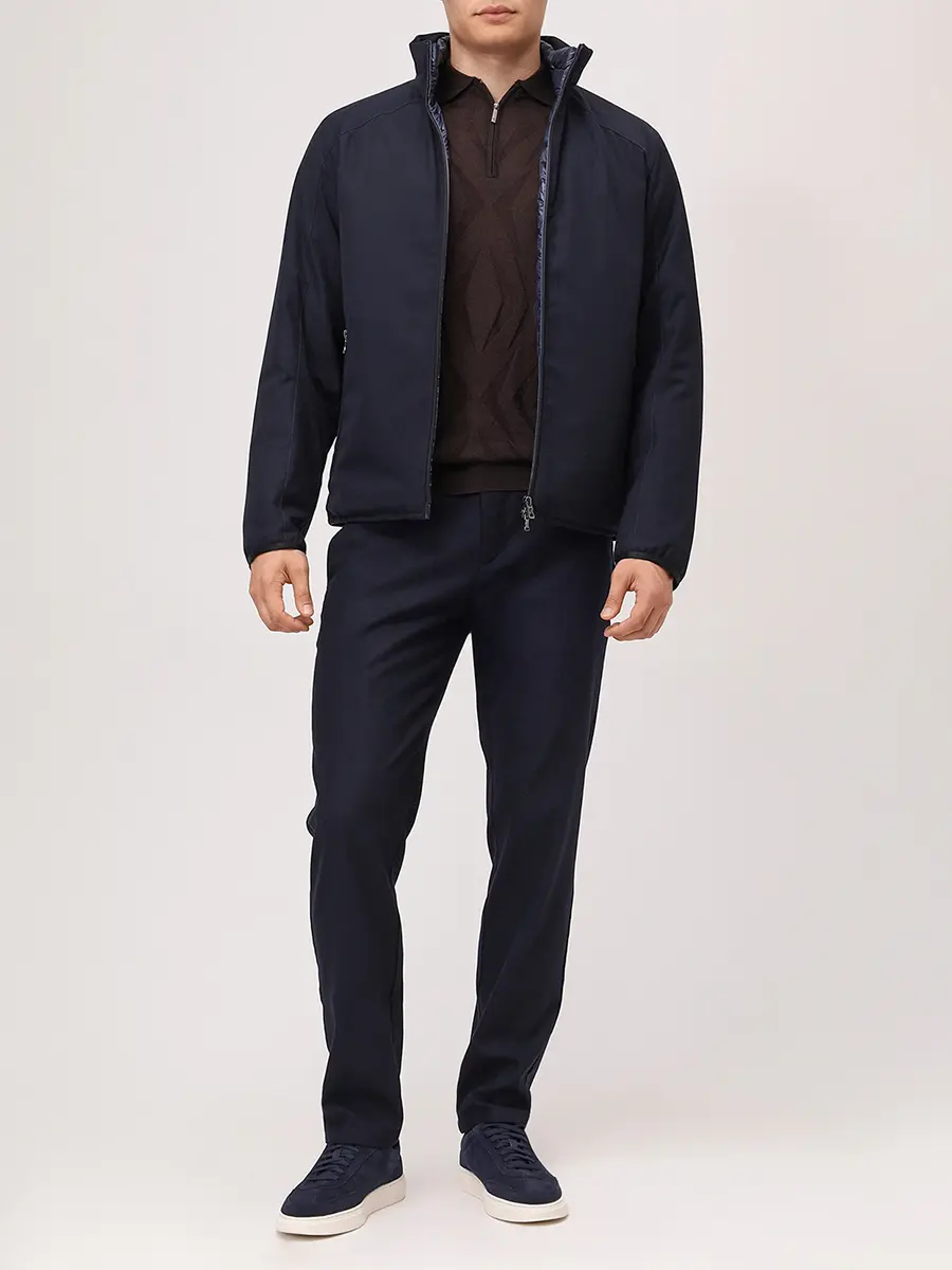 Поло из тенселя и шерсти