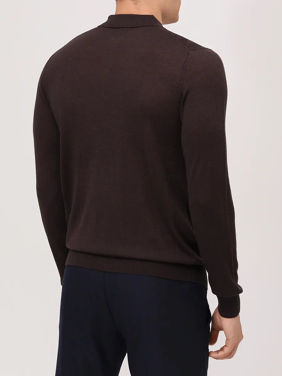 Поло из тенселя и шерсти