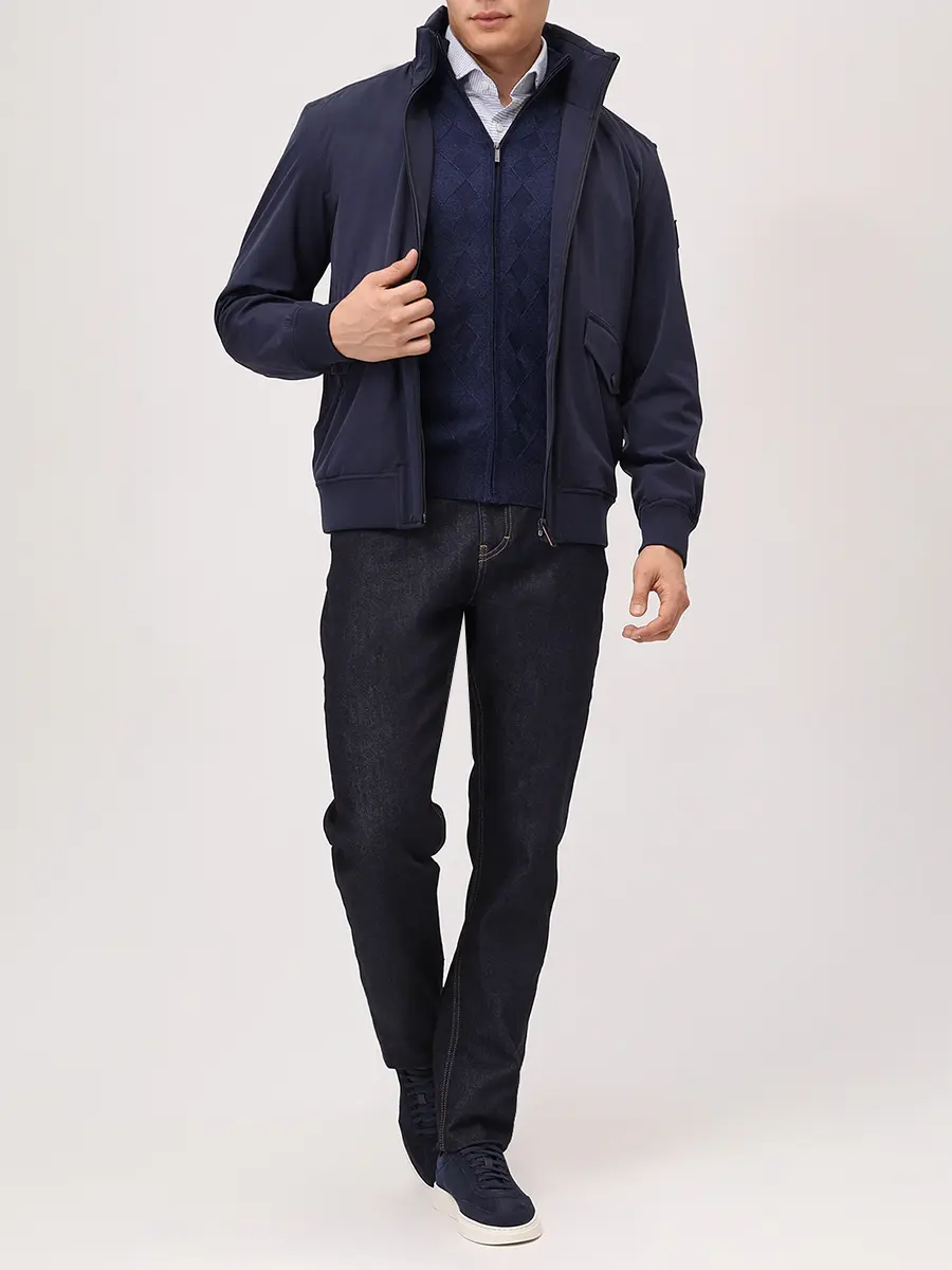 Кардиган из шерсти и тенселя